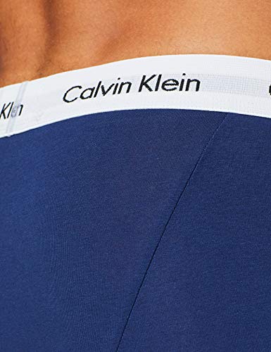Calvin Klein 3p Low Rise Trunk Bóxer, Multicolor (White/Red/Navy), XL (Pack de 3) para Hombre