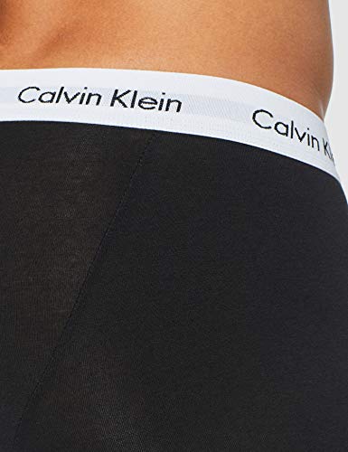 Calvin Klein 3p Low Rise Trunk Bóxer, Schwarz (Black 001), S (Pack de 3) para Hombre