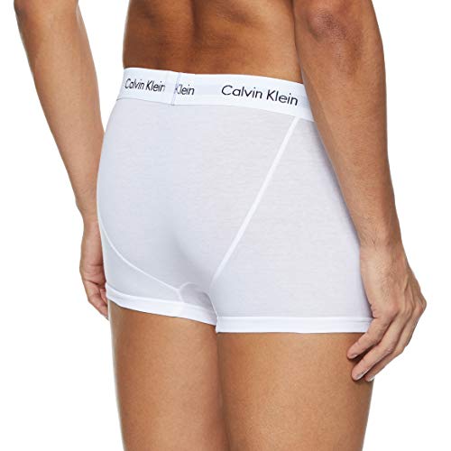 Calvin Klein 3P Trunk, Bóxer para Hombre, Blanco, M, (Pack de 3)