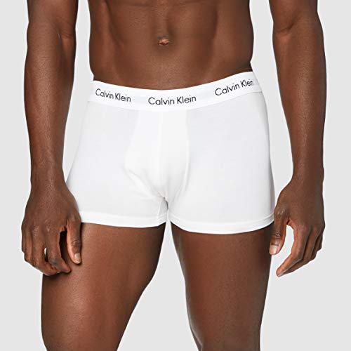 Calvin Klein 3P Trunk, Bóxer para Hombre, Blanco, M, (Pack de 3)