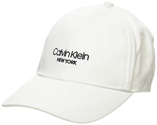 Calvin Klein BB Cap Gorro/Sombrero, Blanco, One Size para Mujer