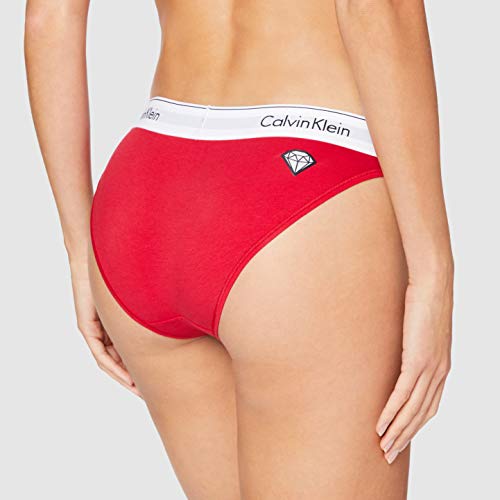 Calvin Klein Bikini Estilo Ropa Interior, Empower_White WB, S para Mujer