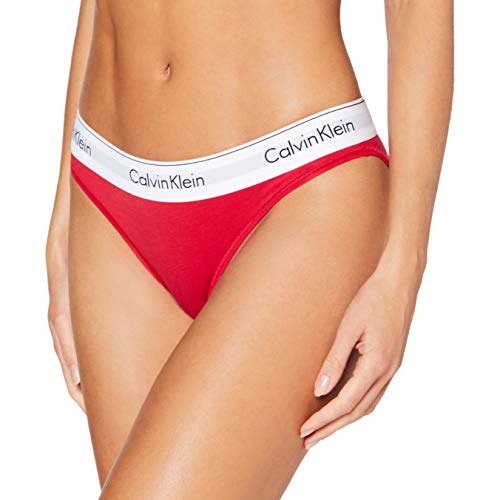 Calvin Klein Bikini Estilo Ropa Interior, Empower_White WB, S para Mujer