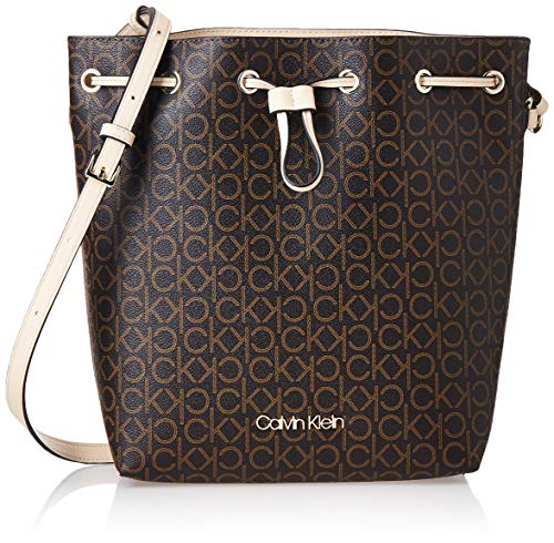 Calvin Klein Borsa Donna ck mono drawstring md k60k606477 unica marrone