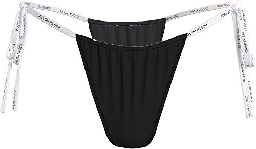Calvin Klein Bottom Bragas de Bikini, Pvh Black, L para Mujer