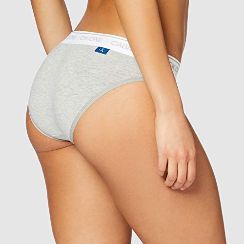 Calvin Klein Braguita de Bikini, Gris (Grey Heather 020), XL para Mujer