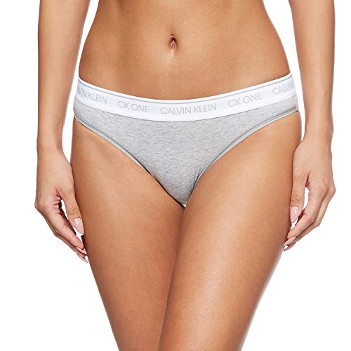 Calvin Klein Braguita de Bikini, Gris (Grey Heather 020), XL para Mujer