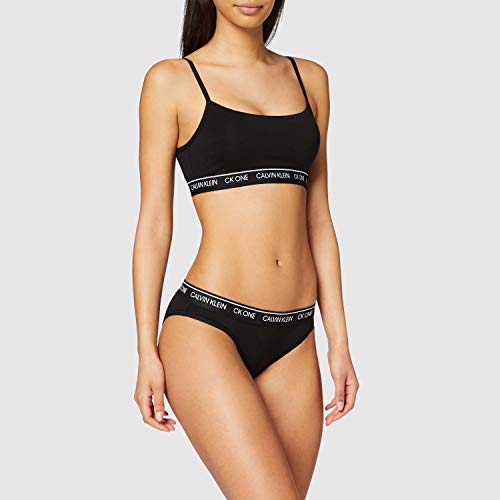 Calvin Klein Braguita de Bikini, Negro (Black 001), M para Mujer