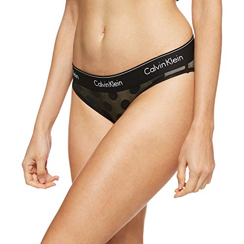 Calvin Klein Braguita de Bikini, Negro (Black_DTM WB 6WA), XS para Mujer