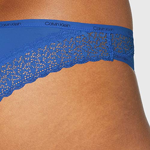Calvin Klein Brazilian Braguita brasileña, Azul (Minnow Blue G6T), L para Mujer