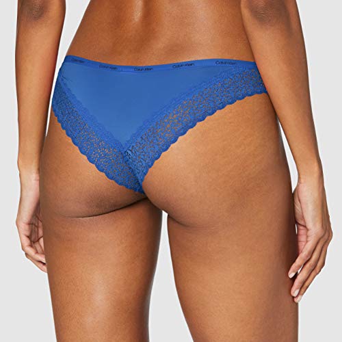 Calvin Klein Brazilian Braguita brasileña, Azul (Minnow Blue G6T), L para Mujer