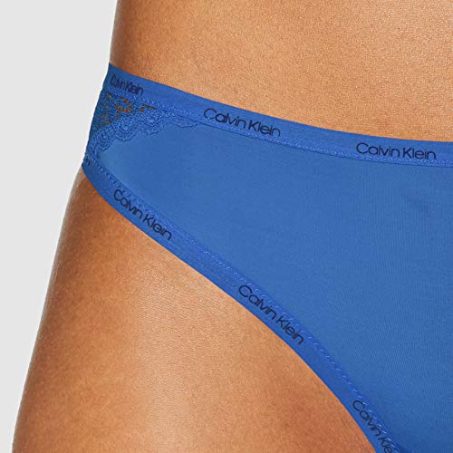 Calvin Klein Brazilian Braguita brasileña, Azul (Minnow Blue G6T), L para Mujer