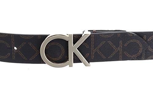 Calvin Klein CK Belt 3cm Cinturón, Marrón (Brown Mono 0hd), 75 para Mujer