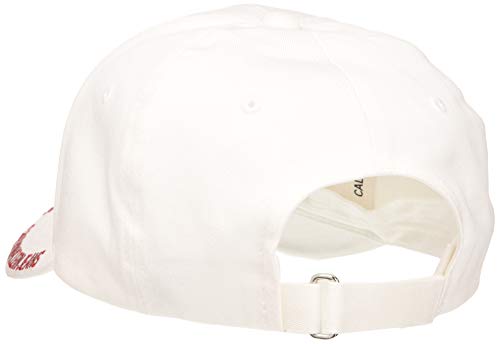 Calvin Klein Ckj Visor Logo Cap W Gorra de béisbol, Blanco (Bright White Yaf), One Size para Mujer