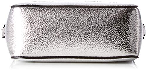 Calvin Klein - Edged Camera Bag Met, Bolsos bandolera Mujer, Gris (Silver), 7x12x18 cm (B x H T)