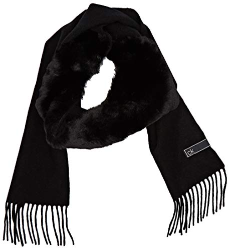 Calvin Klein K60k606175 conjunto bufanda, gorro y guantes, Negro (Black Bds), One Size para Mujer