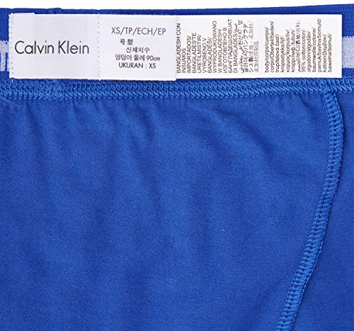 Calvin Klein Low Rise Trunk 3pk, Bóxer Hombre, Azul (Black/Blue Shadow/Cobalt Water Dtm Wb 4ku), Medium