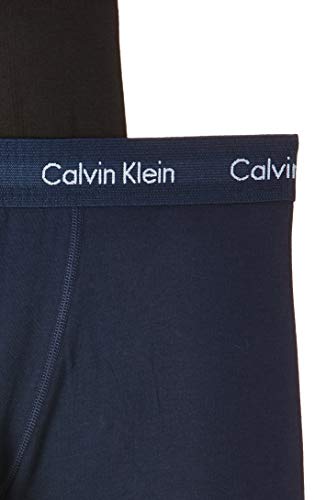 Calvin Klein Low Rise Trunk 3pk, Bóxer Hombre, Azul (Black/Blue Shadow/Cobalt Water Dtm Wb 4ku), Medium
