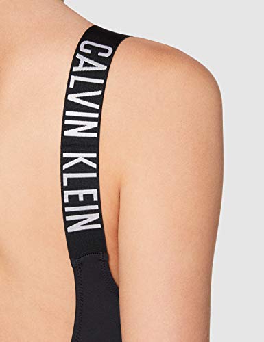 Calvin Klein Scoop One Piece-rp Parte de Arriba de Bikini, Negro (PVH Black BEH), S para Mujer