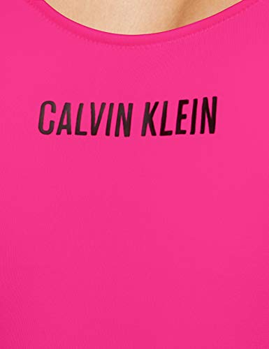 Calvin Klein Scoop One Piece-rp Parte de Arriba de Bikini, Rosa (Pink GLO TZ7), XS para Mujer