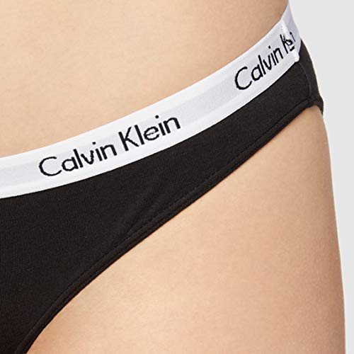 Calvin Klein Slip Carousel Braguita, Negro (Black 001), L para Mujer