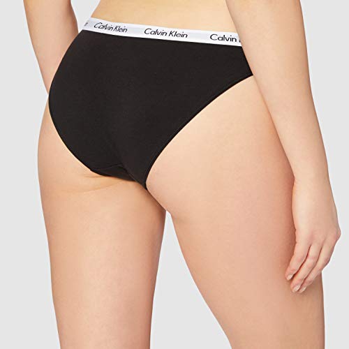 Calvin Klein Slip Carousel Braguita, Negro (Black 001), S para Mujer