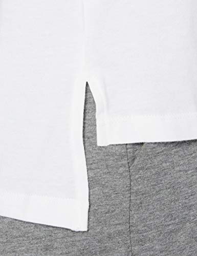 Calvin Klein S/s Crew Neck Top de Pijama, Blanco (White_Minnow Sleeves 100), XS para Mujer