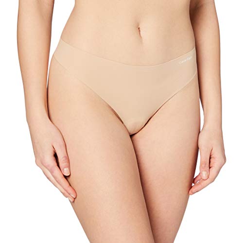 Calvin Klein String Invisibles Ropa interior, Beige (Light Caramel 1Lc), S para Mujer