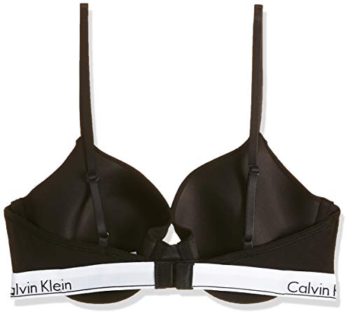 Calvin Klein T-Shirt-BH-Modern Cotton Sujetador, Schwarz (Black 001), 34B para Mujer
