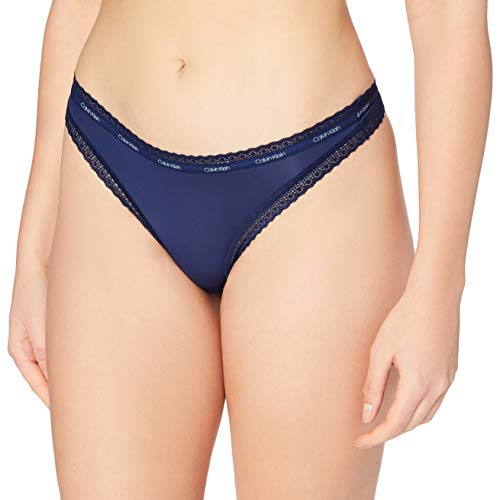 Calvin Klein Thong Lencería, Nueva Marina, M Unisex Adulto