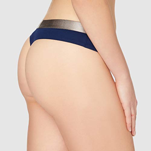 Calvin Klein Thong Lencería, Nueva Marina, XL Unisex Adulto