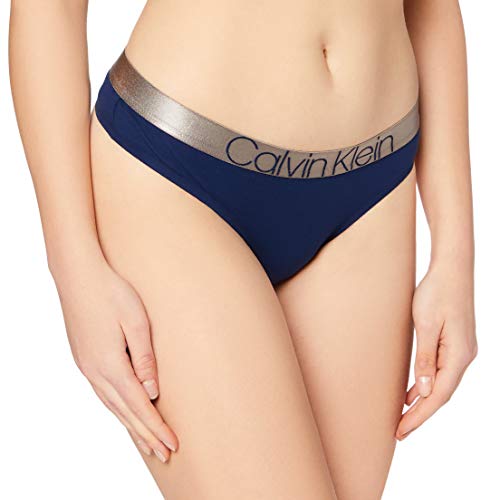 Calvin Klein Thong Lencería, Nueva Marina, XL Unisex Adulto