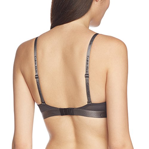 Calvin Klein Underwear Dual Tone-Convertible Triangle Ropa Interior, Schwarz (Black/Shadow Gray SBG), L para Mujer