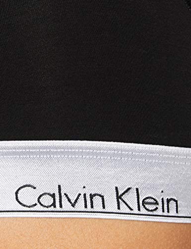 Calvin Klein Unlined Bralette/Thong Set Juego de Accesorios de Invierno, Black_Silver WB, XL Unisex Adulto