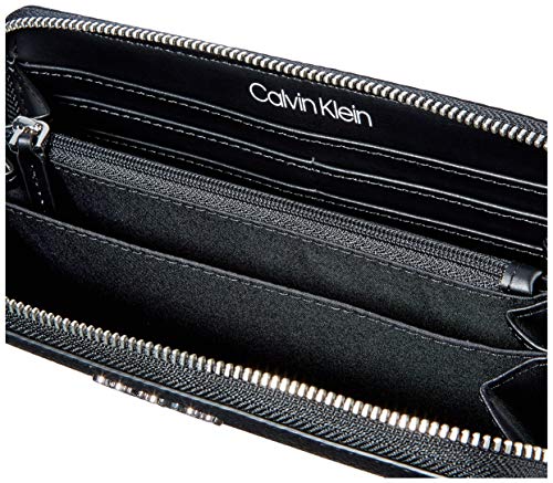 Calvin Klein Wallets, Carteras para Mujer, Black, One Size