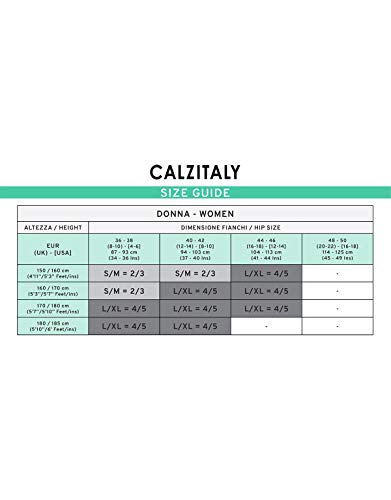 CALZITALY Panti Medias Leopardo | Medias Micro Rejilla | Negro | S/M, L/XL | 50 DEN | Made in Italy (S/M, Negro)