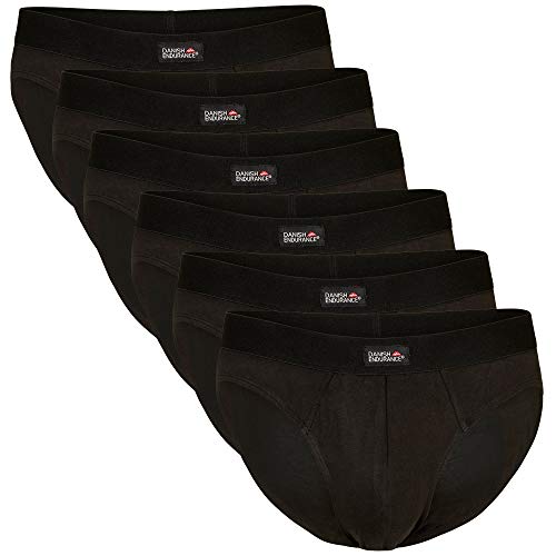 Calzoncillos Slip de Algodón para Hombre Pack de 6, Calzoncillos Brief, Corte Clásico, Ropa Interior Cómoda y Ultra Suave, Duradero, Negro, Gris, Blanco (Negro, Medium)