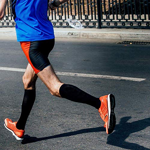 CAMBIVO 3 Pares Medias de Compresion Mujer y Hombre, Calcetines Compresivos, Calcetines de Compresion para Running, Deporte, Ciclismo, Futbol, Volar