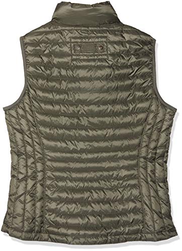Camel Active Womenswear 9x44 Chaleco, Verde (Khaki 34), 36 (Talla del fabricante: 34) para Mujer