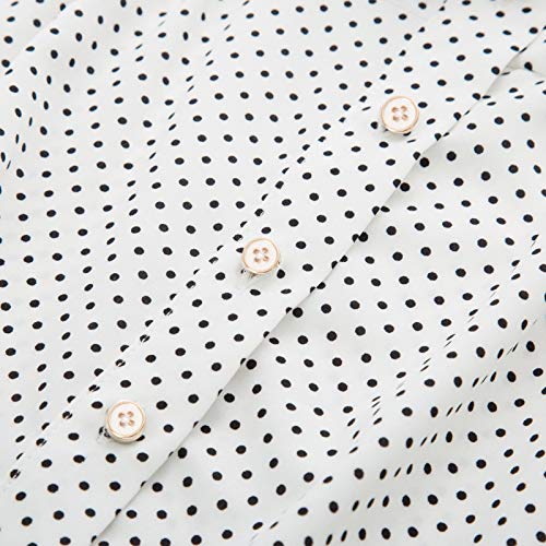 Camisa Blanca Mujer Camisa Mujer Elegante Blusa Escote BP0870-1 S