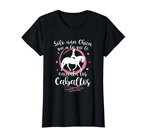 Camiseta de caballo para mujer regalo jinete niña Camiseta