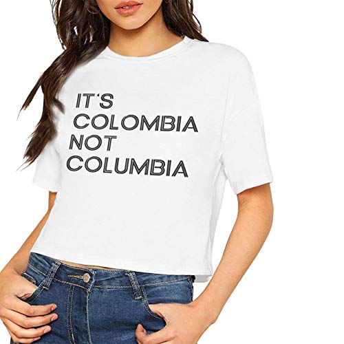 Camiseta de manga corta con estampado de la marca It's Colombia Not Columbia para mujer