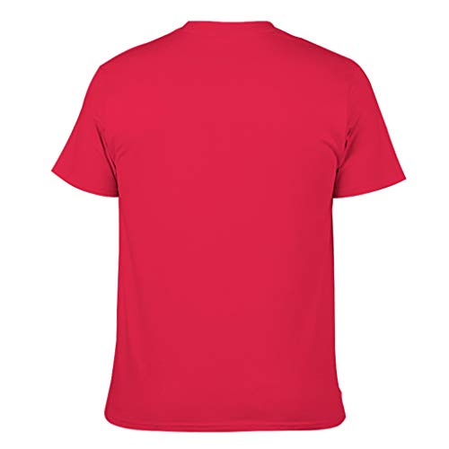 Camiseta de manga corta para hombre, diseño de guerrero vikingo celta Red1 L