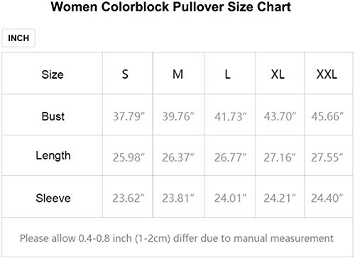 Camiseta de Manga Larga Color Bloque Waffle de Punto con cordón suéter Sudadera con Capucha para Mujer (M,Rojo Malva)