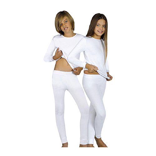 Camiseta termica interior afelpada niño Talla 16 Blanca