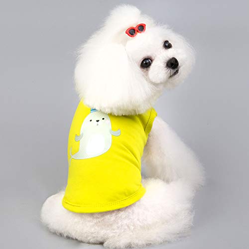 Camisetas para perro gato chaleco, ropa de perrito, ropa de vestir para mujer, masculino para perros pequeños, 2 unidades XXL:tamaño del pecho: 50 cm