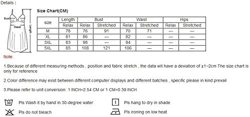Camisón Mujer Verano,Gran Tamaño De Encaje con Escote En V Profundo Eslinga Cruzada con Fugas En La Espalda Tentación Sexy Verano Sin Mangas Suelto Suave Ajuste para El Hogar Camisón Camisón Ca