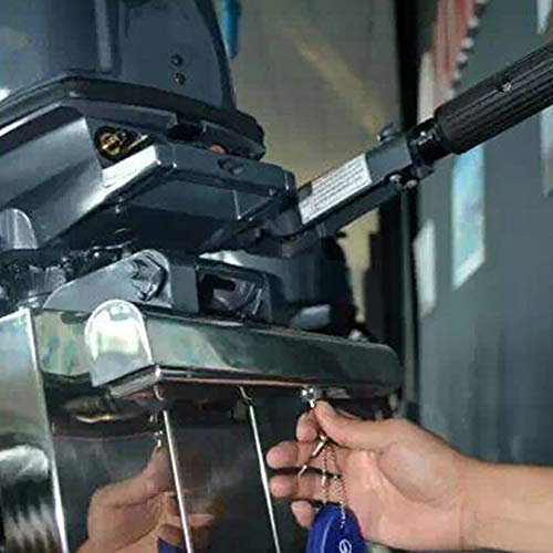 Candado de llave de motor fueraborda de acero inoxidable con revestimiento de acero inoxidable para barco con llave