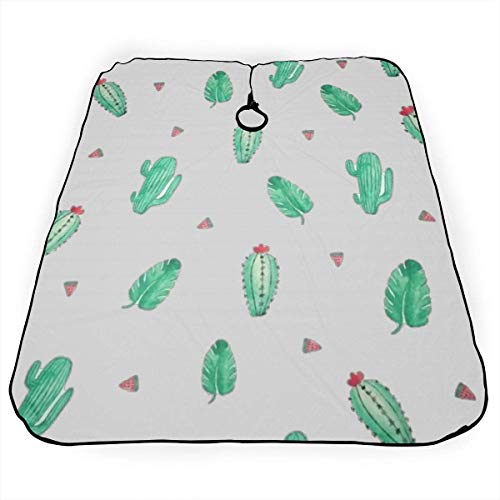 Capa de peluquería profesional de poliéster con flamencos hawaianos, capa de corte de pelo, capa de corte de pelo de 66 pulgadas x 55 pulgadas