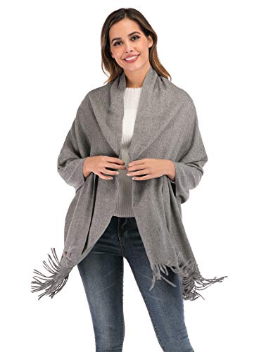 Capas Estolas y Chales Invierno Mujer Unisex Ponchos Cálido Multi-Función Mantón Bufanda Larga para Fiesta Cóctel Bodas Party